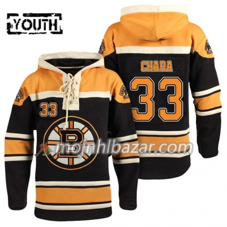 Dresovi Boston Bruins Zdeno Chara 33 Crna Hoodie Sawyer - Dječji